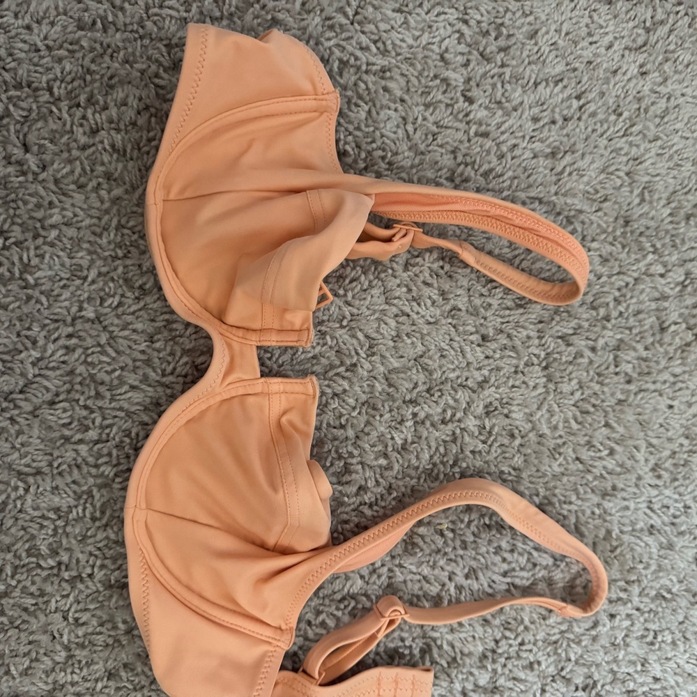 Aerie Light Orange Bikini Top
